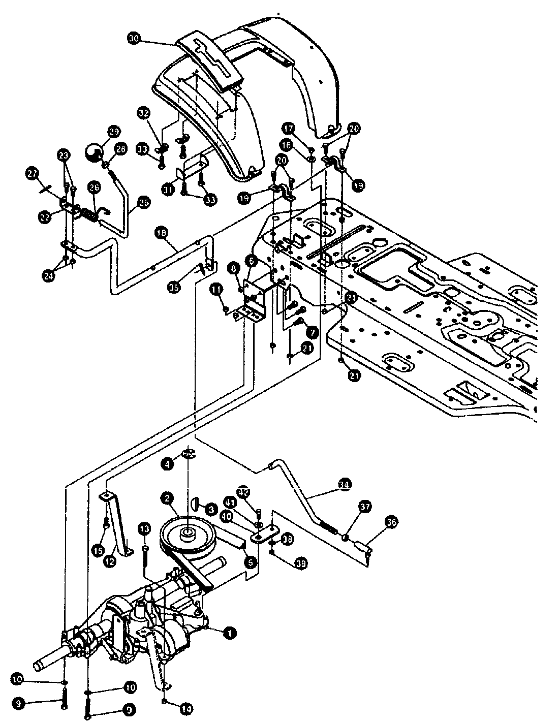 GUTBROD Rasentraktoren RSB 80-12 00097.07 (1994) Mähwerksaushebung